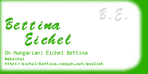 bettina eichel business card